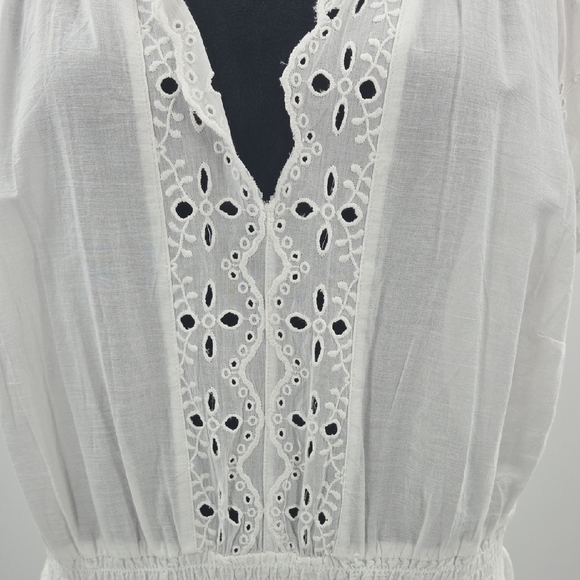 H&M White Dress With Lace And  Eyelet Detail NWT - Picture 5 of 16